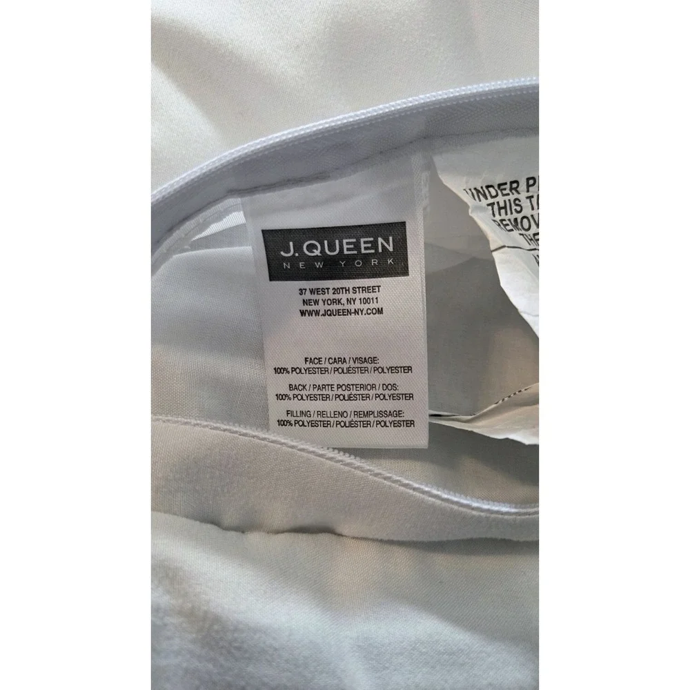 J. QUEEN COLETTE FRENCH MEDALLION BLUE CAMEL KING PILLOW SHAM 24X38